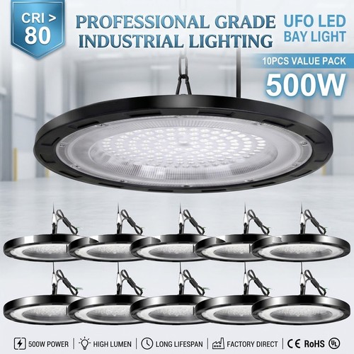 10x 500w led high bay - high,