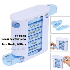 Weekly Daily Pill Box Organiser Tablet Medicine Holder Storage Dispenser 7 Day