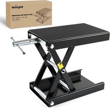 Nilight Motorcycle Lift Jack Scissor Jack Stand Lift with Wide Deck Crank Handle