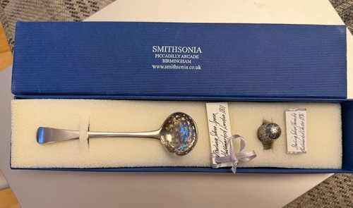 Silver set tea strainer - strainer, spoon