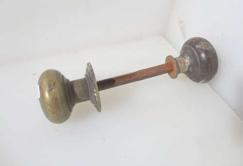 Victorian brass door knobs - brass,