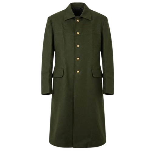 Men military green wool - men's,