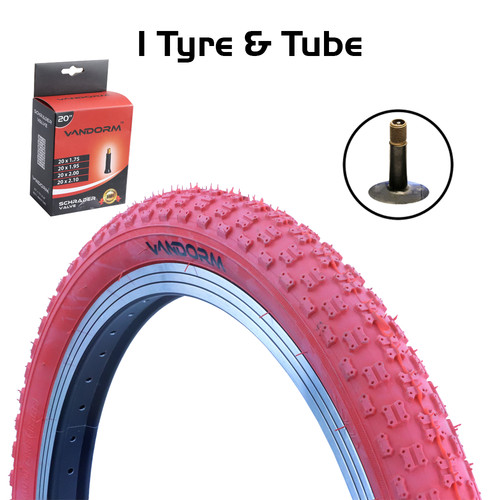Red bmx comp - red,