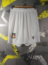 Wrexham AFC Home Football Soccer Shorts White Macron Men Size M ig93