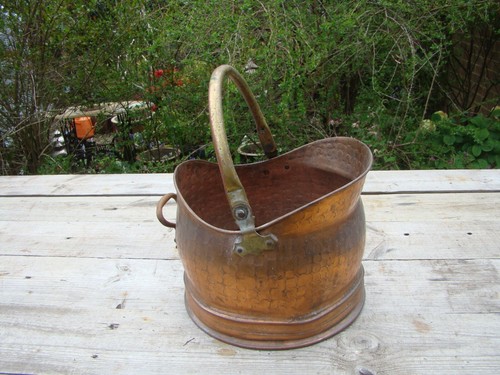 Vintage copper brass coal - &,