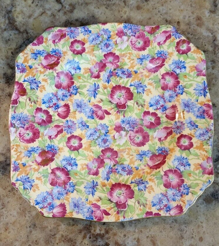 Chintz desert plate - in.,