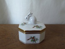 Herend White Porcelain Rosehip