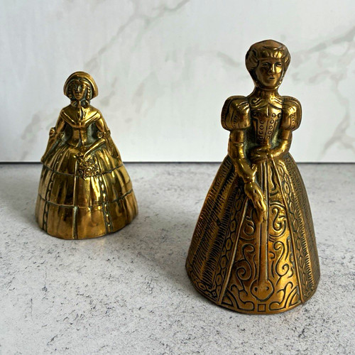 Victorian brass lady - victorian,