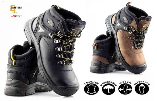 Mens leather safety steel - mens,