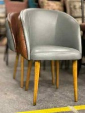 Luxury Tub chair , real leather solid dining chair, comfortable chair