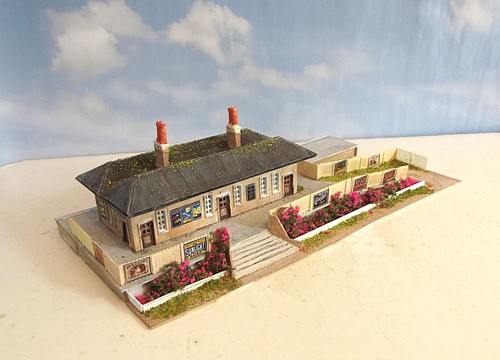 Gauge model railway station - model,
