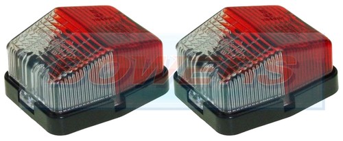Jokon red white square side - 2x,