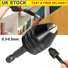 1/4" Hex Shank Drill Chuck Screwdriver Bit Adaptor For Impact Driver 0.3 - 6.5mm