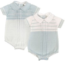 Baby Boy Romper Suit Knitted