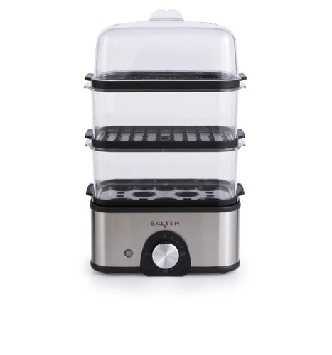 Salter tier food steamer - 3-tier,