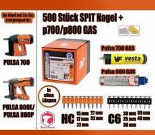 Original Spit nails C/HC with gas for Pulsa 700/800 p, Pulsa 40P