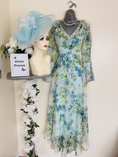 Mother of Bride Veni Infantino Size 12 BNWT Wavy Hem Long Length Dress Hatinator