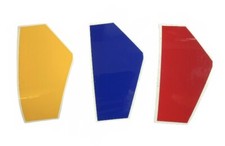 Vinyl Grill Stickers R/B/Y