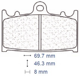 Brake pads carbon - brake,