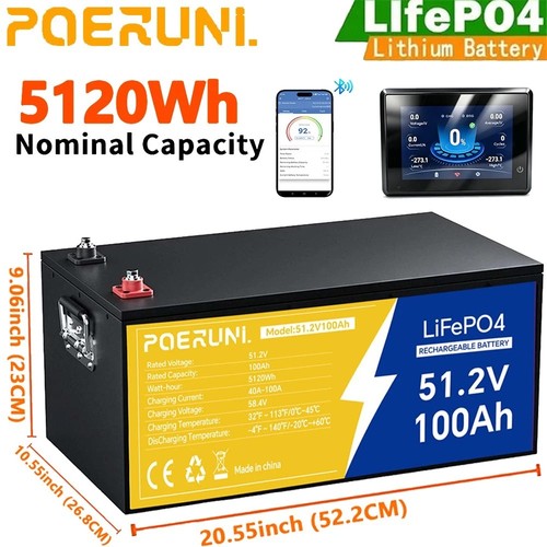 Poeruni 48v 100ah lifepo4 - 48v,