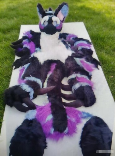 Mascot purple dragon bigger - mascot,