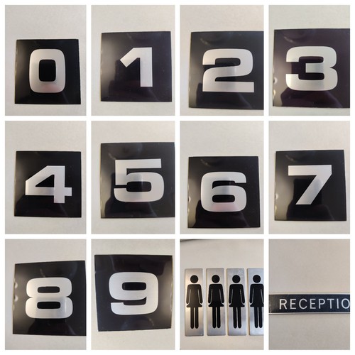 Door numbers signs vtg - door,