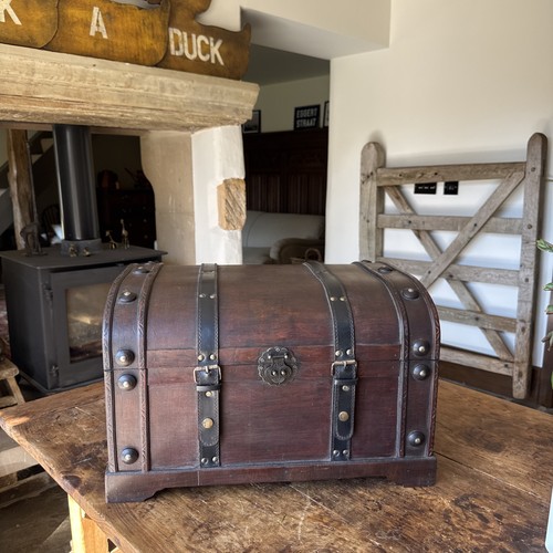 Wooden box chest - storage, bin