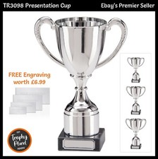 PRESENTATION CUP SPORTS TROPHY - Mini Silver Award Trophies, FREE ENGRAVING