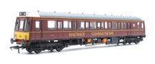 DAPOL 'OO' GAUGE 4D-009-HAT06 RAILTRACK MAROON CLASS 121 DMU #977858 LOCOMOTIVE