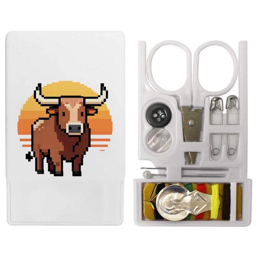 Pixel longhorn bull and - bull,