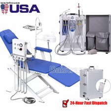 Portable Dental Delivery Unit Compressor +Woodpecker Scaler Light Curing/Chair