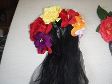 Floral crown headband black - floral,