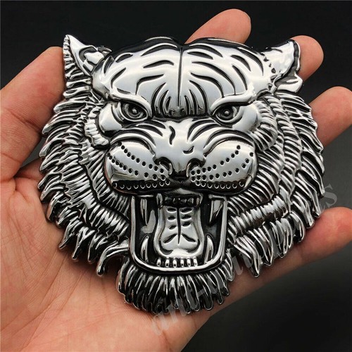 Chrome car badge sticker - 3d,