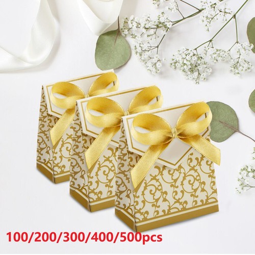 Gold ribbon favor - boxes, for