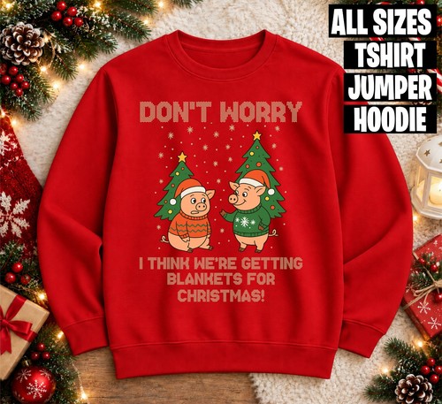 Funny pigs christmas jumper - christmas,