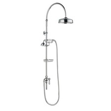 Hudson Reed Deluxe Grand Rigid Riser Kit with Handset & Shower Head Bathroom