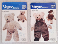 Vintage Vogue 8658 Teddy Bear