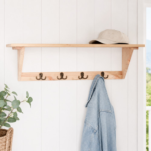 Hat coat shelf rack - &,