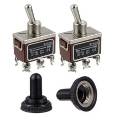 RT1321 Toggle Switch 125V 20A 250V 15A DPDT ON - ON 6 terminal pin Rocker Switch