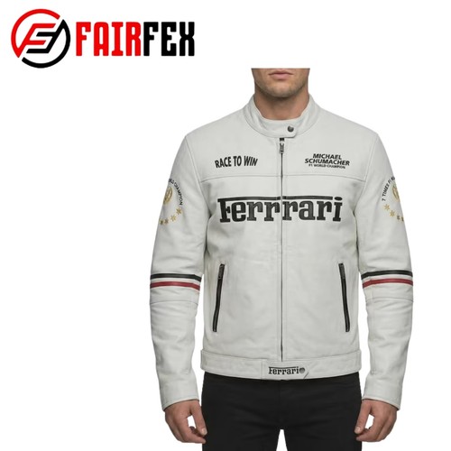 Men white real leather - men's,