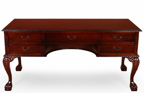 Writing desk 5ft8 chippendale - desk,