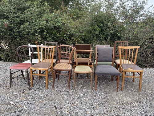 Job lot vintage chairs - of,