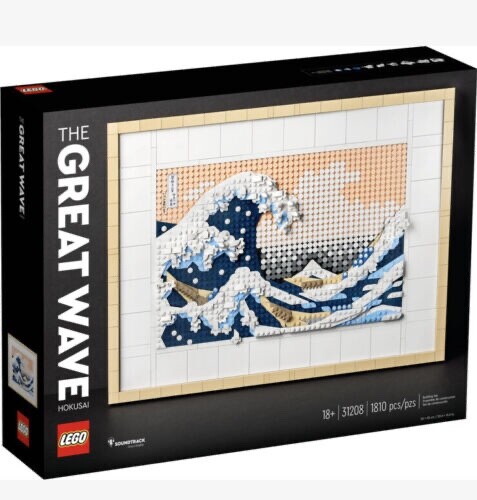Lego art hokusai - hokusai, great