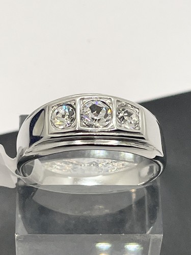 Mens silver ring pinky signet - silver,