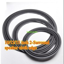 1pcs 10/12/15 inch 2-lines Speaker cloth edge surround Speaker repair part