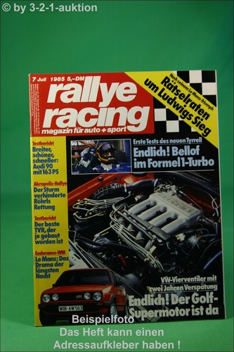Rally racing tvr 350i - rally, 7/85