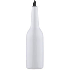 Cocktail Flair Bottle White 750ml Mixology Training Practice Unbreakable Plastic