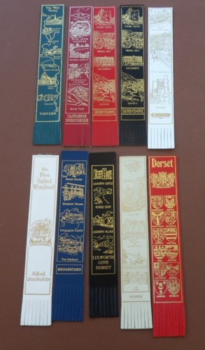 Vintage leather bookmarks - vintage,