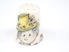 Vintage Porcelain Thimble "The