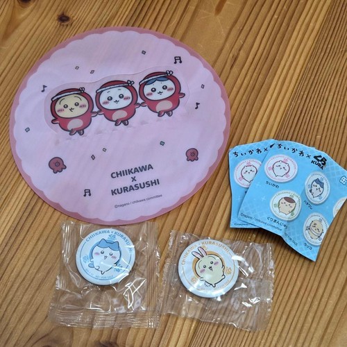Chiikawa kura sushi can badge - kura,